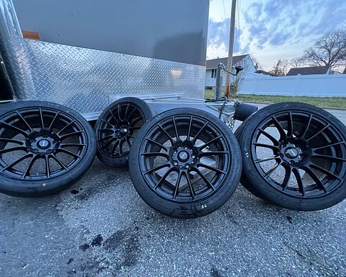 17x95 47  5x1143 Weds SA72R with Tires Falken RT 660  S2000 Square spec BBK friendly