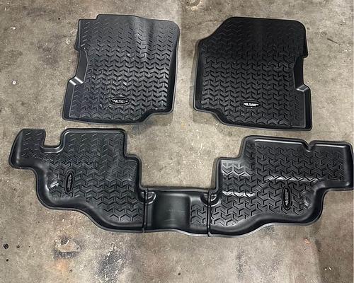 Front and Rear Floor Mat Set  19871995 Jeep Wrangler YJ