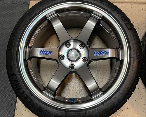 Te37sl  Wheels 18x95 38 5x120 with  2653518 Michelin ps4s