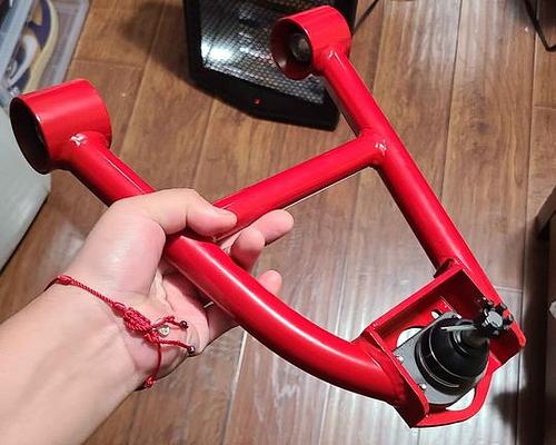 NANB 2PC Circuit Sports Powder Coated Red Front Upper Control Arms